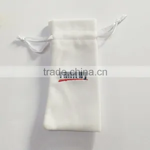 Small Microfiber Fabric Drawstring Bag Pressed With Gold Logo/gift Bags Free Samples Quality Choice thumbnail-6