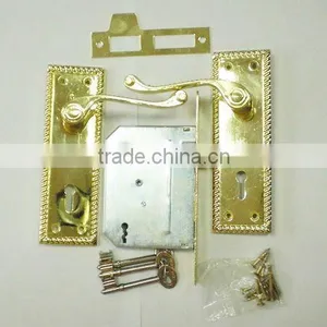 High Quality Gold Square 6 Inch Security Door Lock-B2A thumbnail-1
