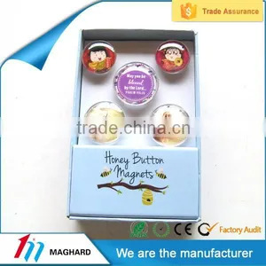 Factory Directly Custom Tourist Souvenir Crystal Glass Fridge Magnets thumbnail-3