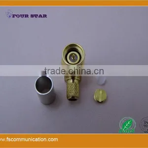 SMA Male Right Angle Crimp Connector for LMR200 Cable thumbnail-3