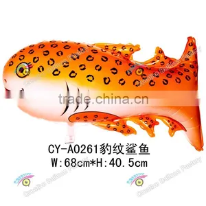 2016 Shark Shaped Helium Balloon With Leopard Foil Balloons thumbnail-1