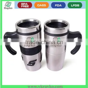 Attractive Flat Travel Coffee Mug With Handle thumbnail-1