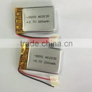 402030 Li-ion Battery 3.7v 200mah Li-ion Polymer Battery thumbnail-1