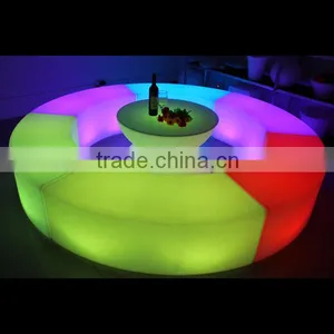 Commercial Led Circled Glowing Light Chair Led Furniture Led Table Led Chair General Use and No Folded Led Chair thumbnail-2