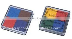 Square Four-colors Plastic Clear Stamp Kids Ink Pad thumbnail-1