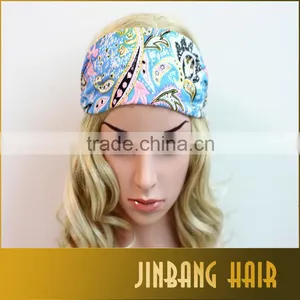 2016 Floral Women Elastic Turban Twisted Multifunctional Headband Wide Stretch Hair Band Girl Yoga Hair Accessories thumbnail-6
