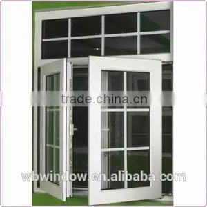 2016 Hot Sale French Style UPVC/PVC Casement Window With Grill Insert thumbnail-4