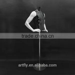 High Gloss White and Transparent Unbreakable Plastic Mannequin thumbnail-6