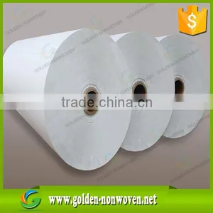 pp Nonwoven Fabric Roll, Small Black/white Spunbond Nonwoven Fabric Roll for Sofa Interlining, Mattress, Bags ,furiture Making thumbnail-1
