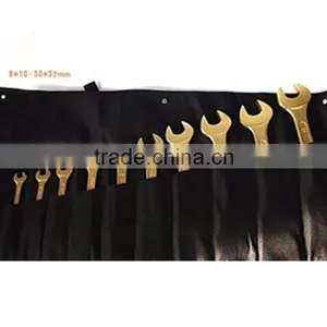 Nonsparking Double Open End Wrenches 9 Sets thumbnail-1