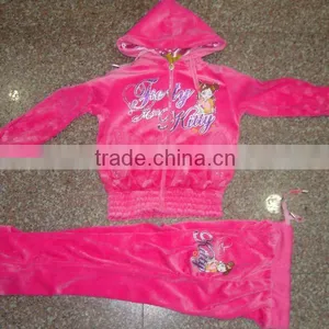 2014 Children Girls Fashion Velvet Sets Stock for Wholesale thumbnail-1
