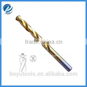 HSS Fully Ground Twist Drill Bit With Titanium Coated thumbnail-1