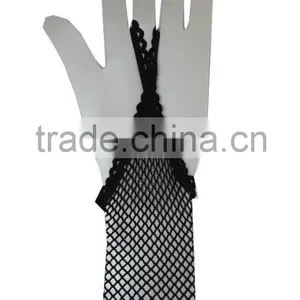 Fishnet Long Gloves Party Fancy Dress Bride Wedding Mesh Glove thumbnail-5