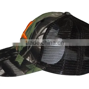 6panel Camo Mesh Cap With 3D Embroidery thumbnail-6