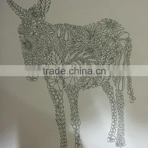 Hot Sale Hand-Painted Korean Secret Garden Series Animal Kingdom Coloring Book For Adult thumbnail-6