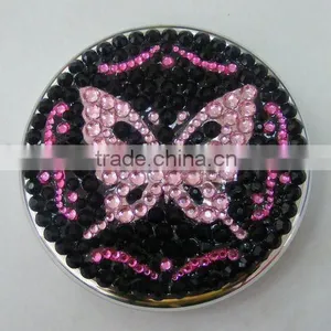 Double Side Makeup Mirror With Diamond thumbnail-1