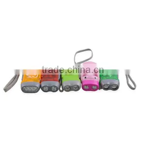 Biogradable Plastic Body Mini Useful LED Dynamo Torch thumbnail-4