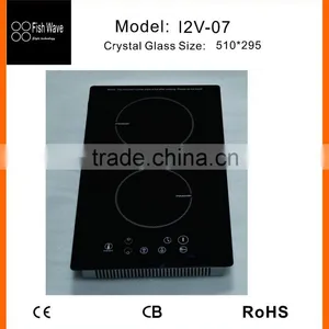 Foshan Sensor Touch Control Europe Style Plastic Cover Built-in 2 Zones Domino Induction Cooker in Kitchen Appliance thumbnail-2