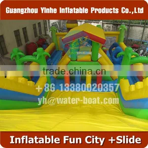 Popular Inflatable Fun City With Slide thumbnail-2
