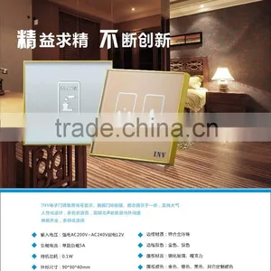 3 Gans 3 Ways Glass Panel Touch Switch ,hotel Smart Light Switch thumbnail-2