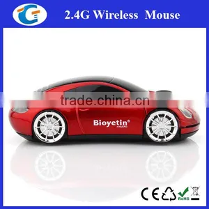 Wireless Custom Logo 2.4Ghz Racing Car Mouse thumbnail-1