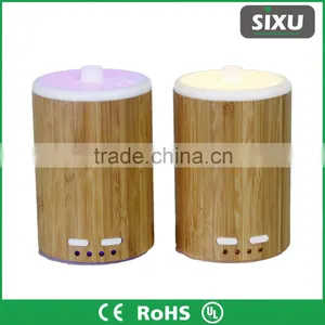 Mini LED Light Household Aroma Diffuser Air Moistener Made of Natural Bamboo thumbnail-5
