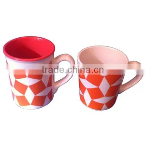 High Quality Cheap Bulk OEM Stoneware Print Mug thumbnail-1
