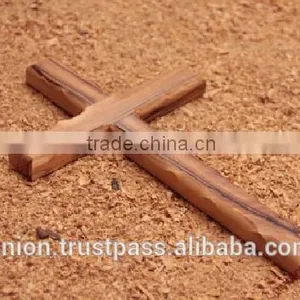 Olive Wood Carved Wall Cross thumbnail-1