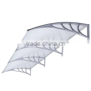 SILVER WING DIY Manual Type Double Polycarbonate Door Awning thumbnail-4