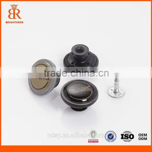 Fashion Man Clothing Zamak Button Silver Jeans Button Name Clothes Button thumbnail-1