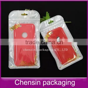 White Plastic Bag Withzipper of the Hot Stamping Printing for Iphone6 Plus Back Cover thumbnail-1