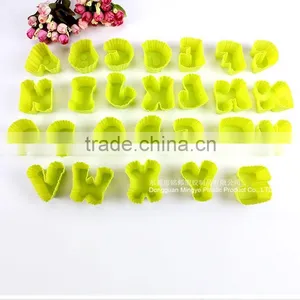 Letters Numbers Alphabet Plastic Cake Decorating Tool Font Alphabet Cookie Biscuit Cutters Set A Z For Birthday Sugar Paste thumbnail-2