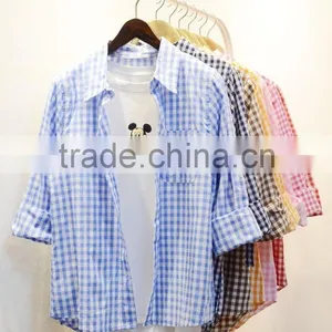 Ladies Plaid Casual Shirt thumbnail-1