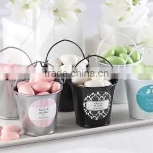 Personalized Colorful Mini Tin Buckets Pails With Personalized Sticker thumbnail-1