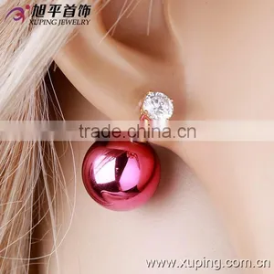 2015 Fashion Xuping Jewelry Gold Plated Jewelry Earrings With Colorful Zircon thumbnail-3
