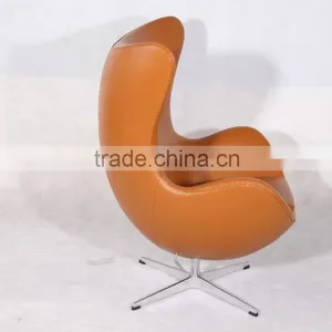 China Replica Designer Furniture Factory Wholesale Egg Chair Leather thumbnail-3