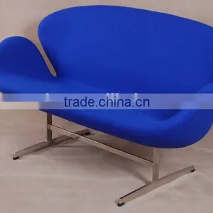 Elegant Luxury Modern Living Room Arne Jacobsen Swan Sofa Reproduction thumbnail-1