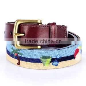 Export America Golf Hot Sell Needlepoint Belt thumbnail-2