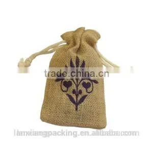 Custom Double Pull Jute Jewelry Pouch thumbnail-4