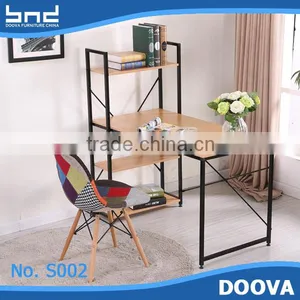 Comfortable Fabric Coverd Wood Legs Computer Chair thumbnail-1
