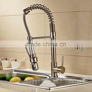 LED Brushed Nickel Commercial Style Pre Rinse Kitchen Faucet With Pot Filler 8602-2-BN thumbnail-2