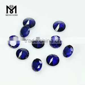 Loose Top Quality Synthetic Ruby 34# Sapphire Blue Corundum Gemstone thumbnail-1