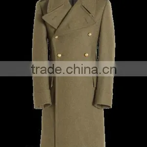 2015 New Style 100% Cashmere Classic Army Grey 100 Cashmere Coat thumbnail-4