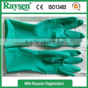 Green Latex Gloves, Powder Free, Textured thumbnail-3