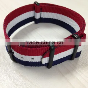 Wholesale French Flag Nato Nylon Watch Band With Pvd Hardware thumbnail-1