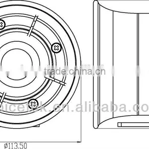 RPH-80N IP67 Outdoor Neodymium Car Speaker thumbnail-2