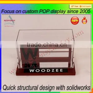 Countertop Sunglasses Display Rack Made From Bamboo and Acrylic thumbnail-1