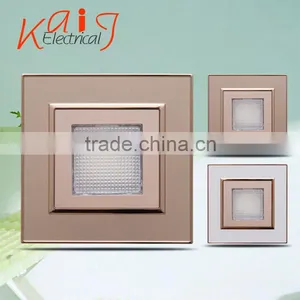 Wall Mount AC180V - 240V LED Footlight Wall Switch With Yellow Light thumbnail-2