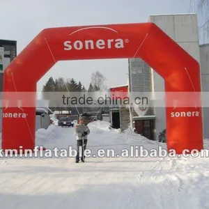 Red Outdoor Inflatable Advertising Finish Line Arch thumbnail-1