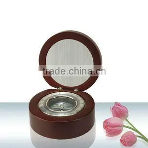 Pearl Wooden Clock PC192 With Wooden Case and Compass thumbnail-1
